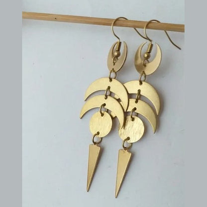 Crescent Plate Earrings