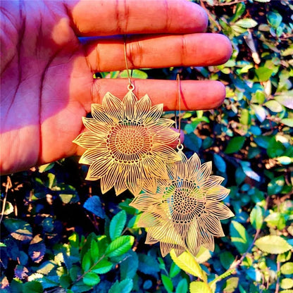 Delicate Sunflower Earrings