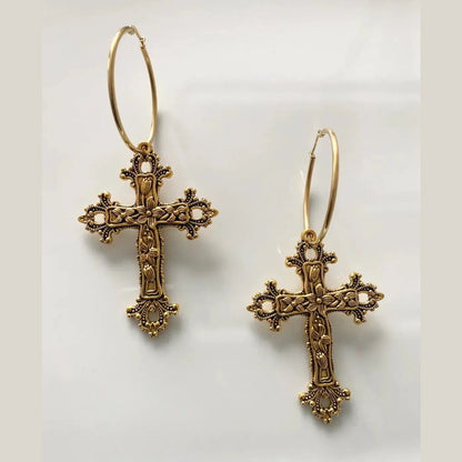 Gothic Cross Earrings