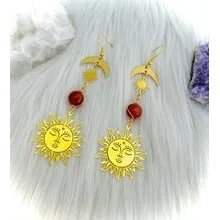 Sun Blood Moon Earrings