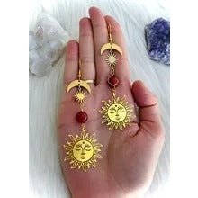 Sun Blood Moon Earrings