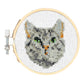 Mini Cross Stitch Embroidery Kit - Cat