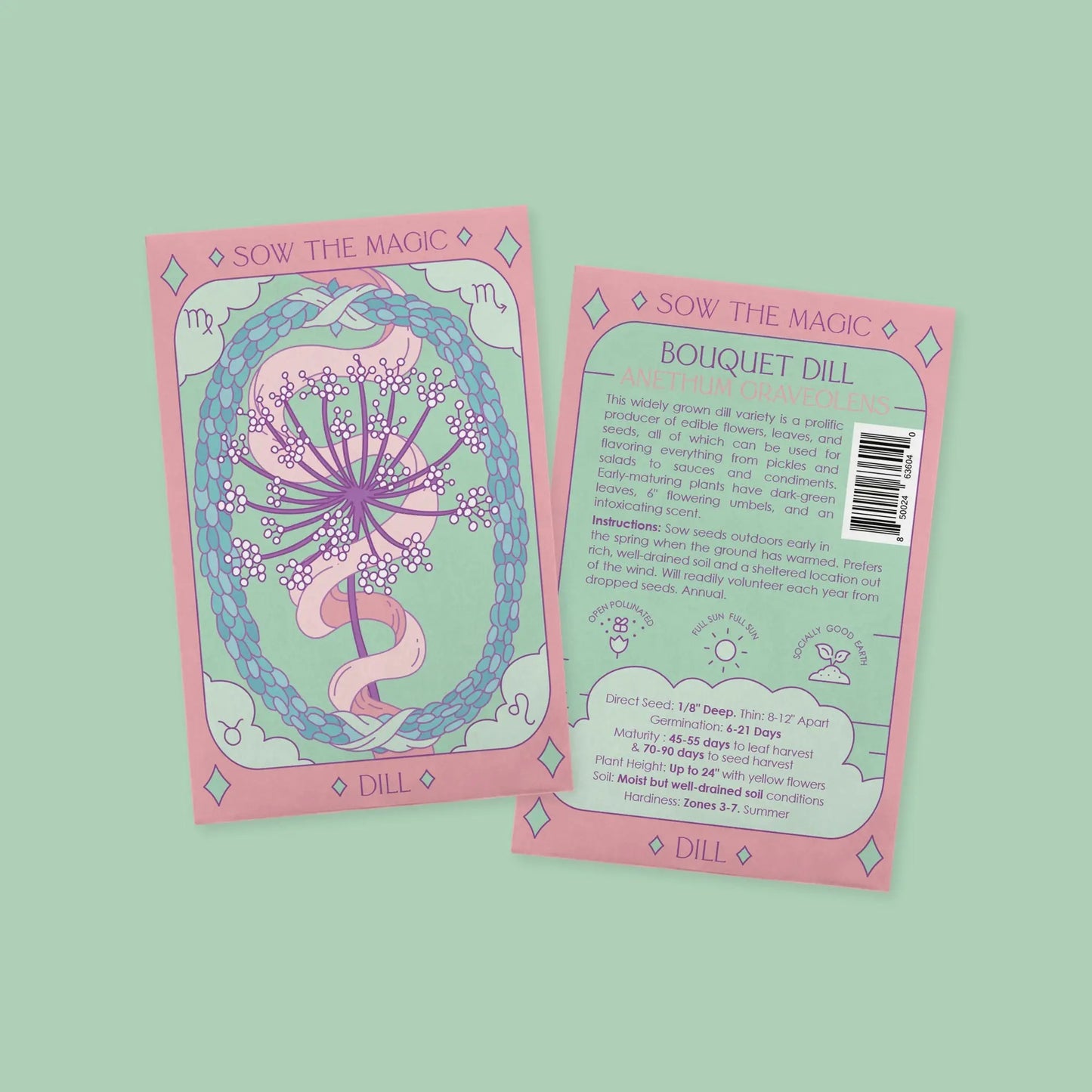 Bouquet Dill Tarot Garden + Gift Seed Packet