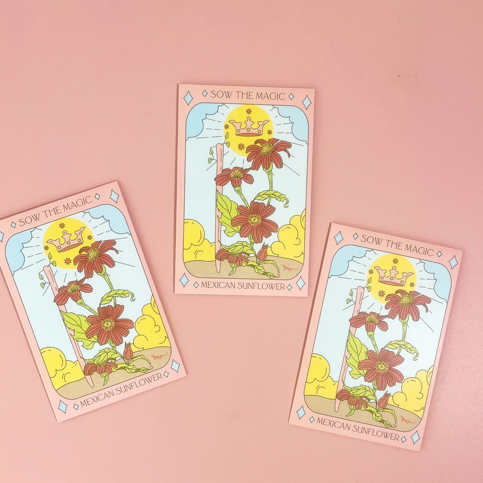 Mexican Sunflower Tarot Garden + Gift Seed Packet - Thumbnail 2