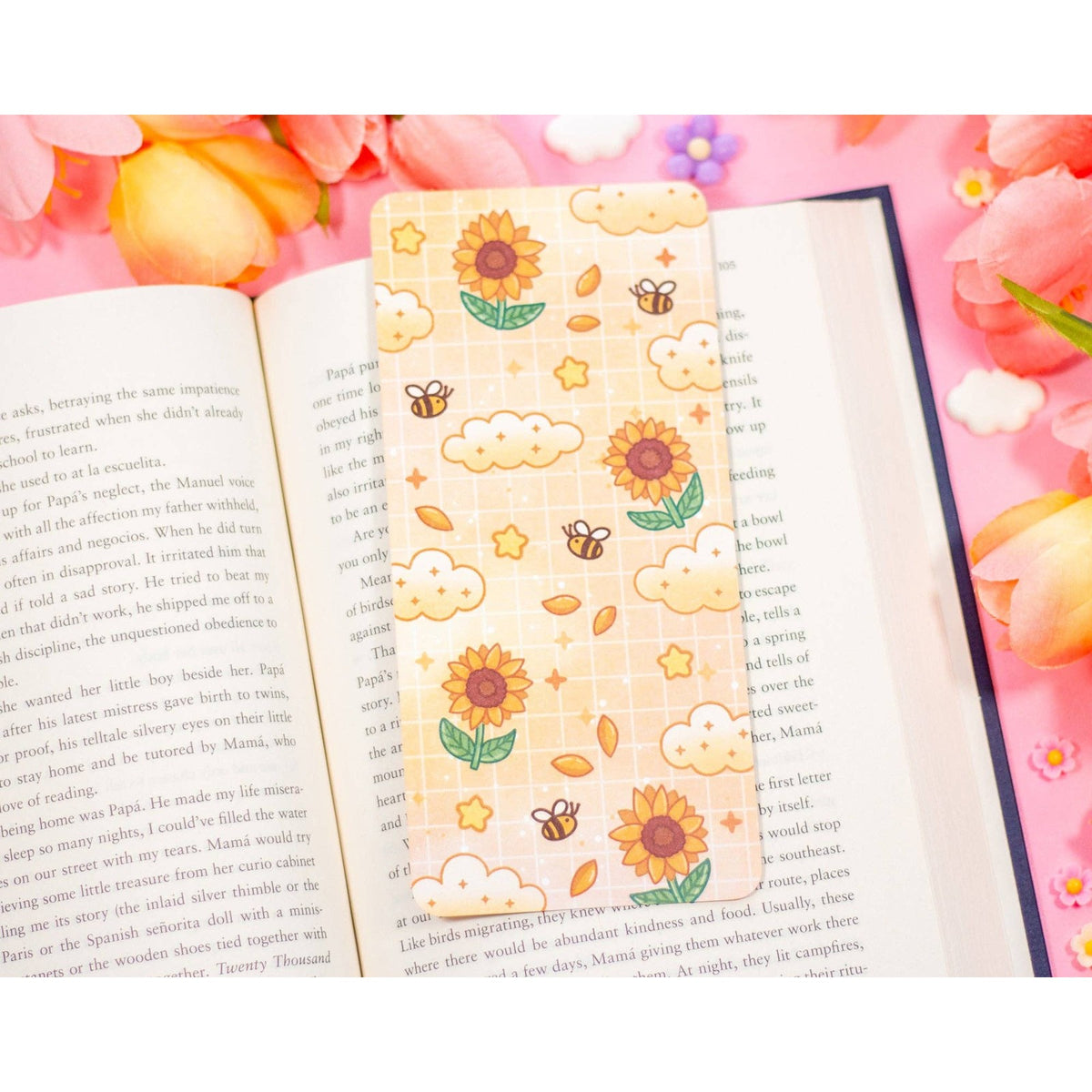 Sunflower Dreams Reading Log Bookmark