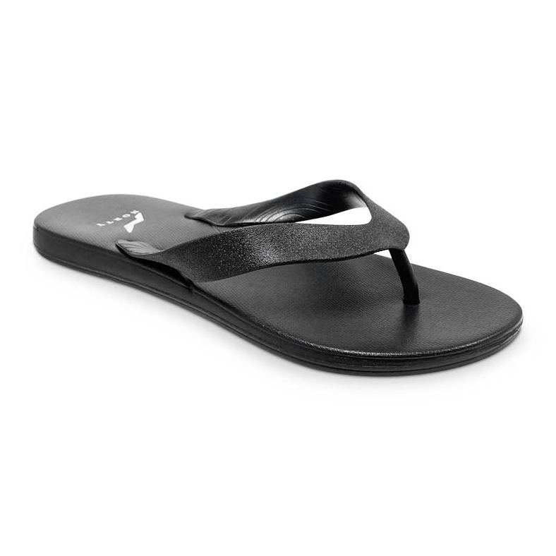 Norty Mens EVA Flip Flop Sandal Black Prepack 22007A