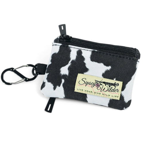 Cow Print Clip Wallet - The Feral Market