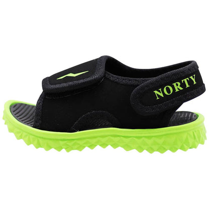 Norty TODDLER BOY'S 5-10 SPORT SANDAL BLACK LIME