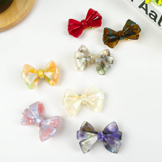 Elegant Bow Duckbill Clip