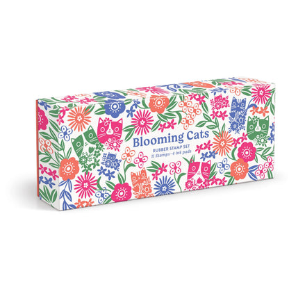Blooming Cats Rubber Stamp Set - The Feral Market