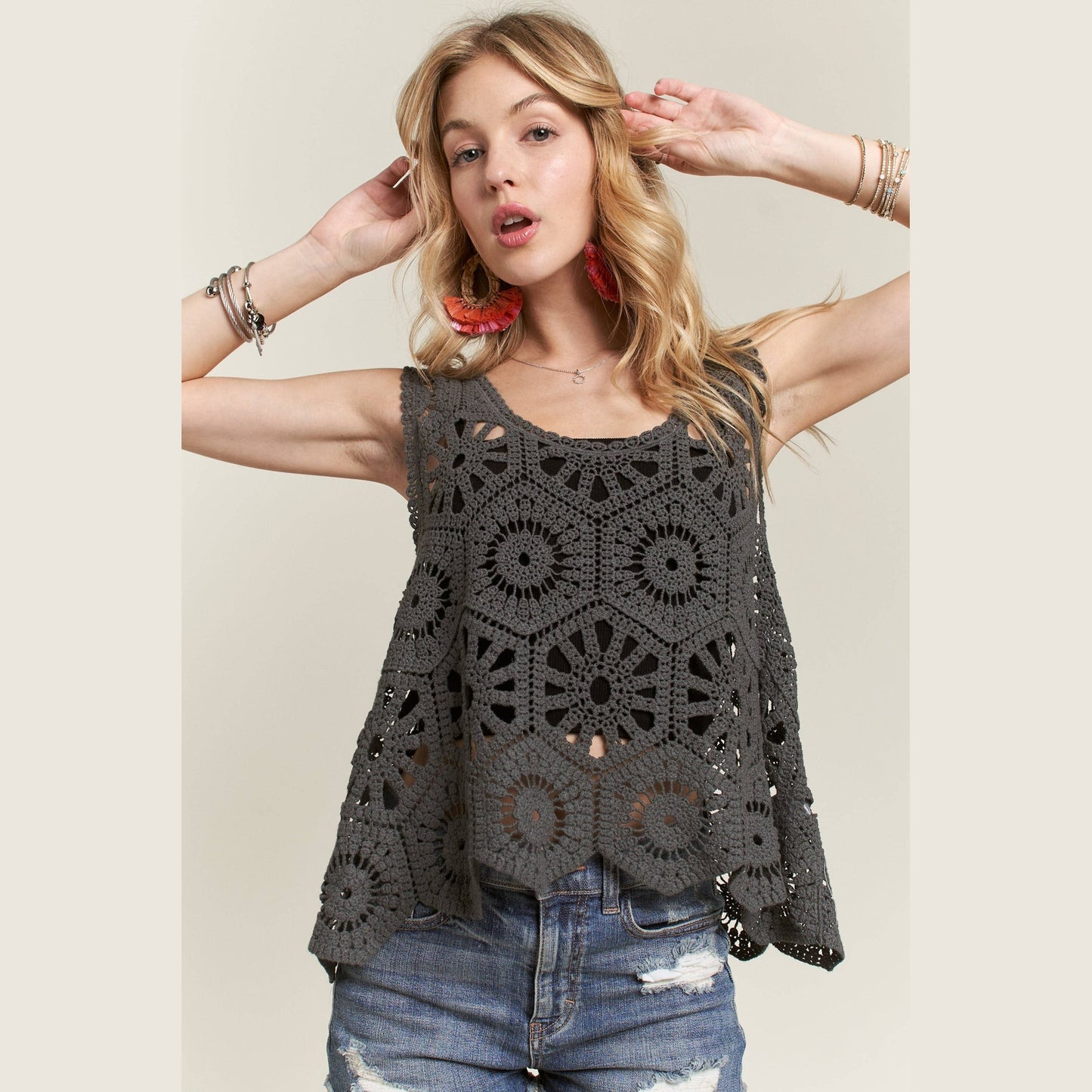 Casual Crochet Tank Top