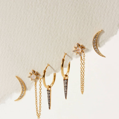 Twilight Earring Set- Moonstone