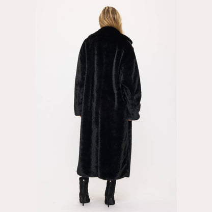 Midnight Luxe Maxi Fur Coat