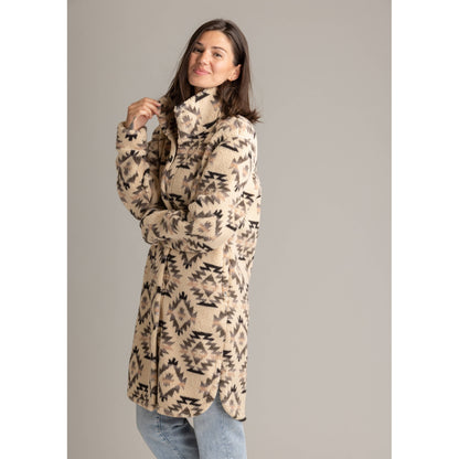 Women's Ainsley Long Sherpa Button Coat