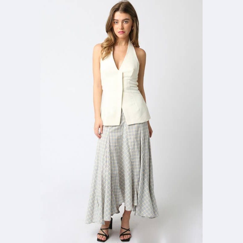 Lisa Checkered Skirt