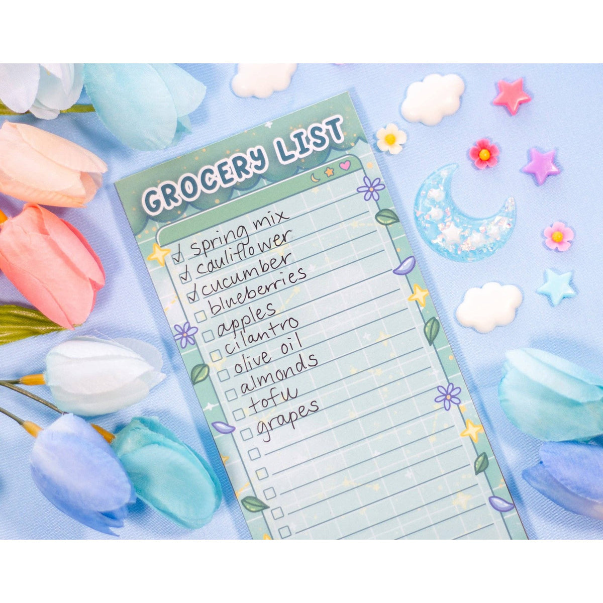 Botanical Bliss Grocery List Notepad - The Feral Market