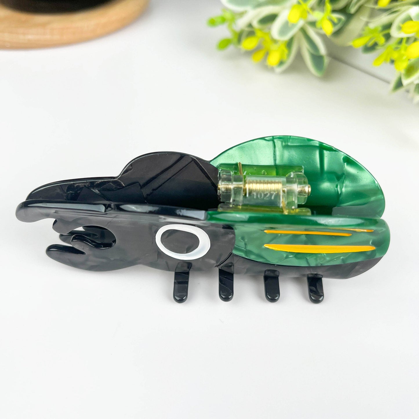Beetle Acetate Claw Clip, Insect Hair Clip
