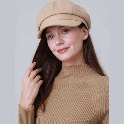 British Vintage Octagonal Cap – Military Cadet Style Hat