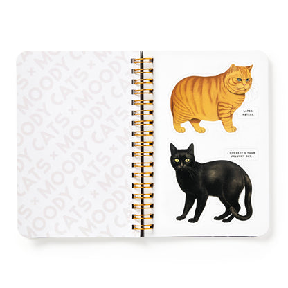 Brass Monkey Moody Cats Sticker Book