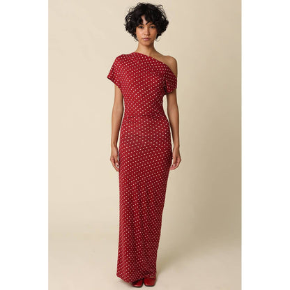 Camille Polka Dot Maxi Dress - The Feral Market