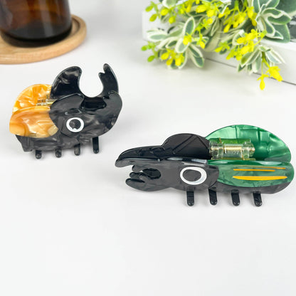 Beetle Acetate Claw Clip, Insect Hair Clip