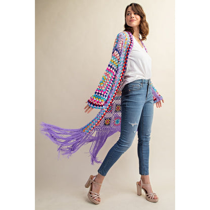 Penelope Multi Crochet Duster