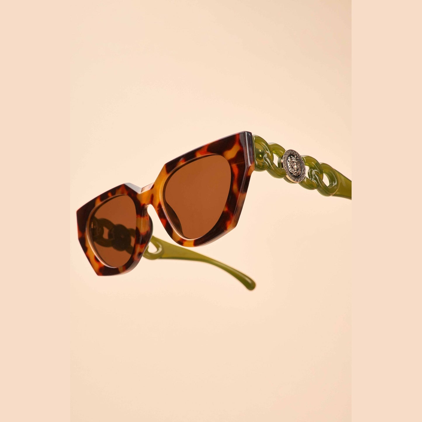 Luxe Zelia Sunglasses - Tortoiseshell/Olive
