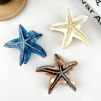 Starfish Hair Clip, Acetate Claw Clip