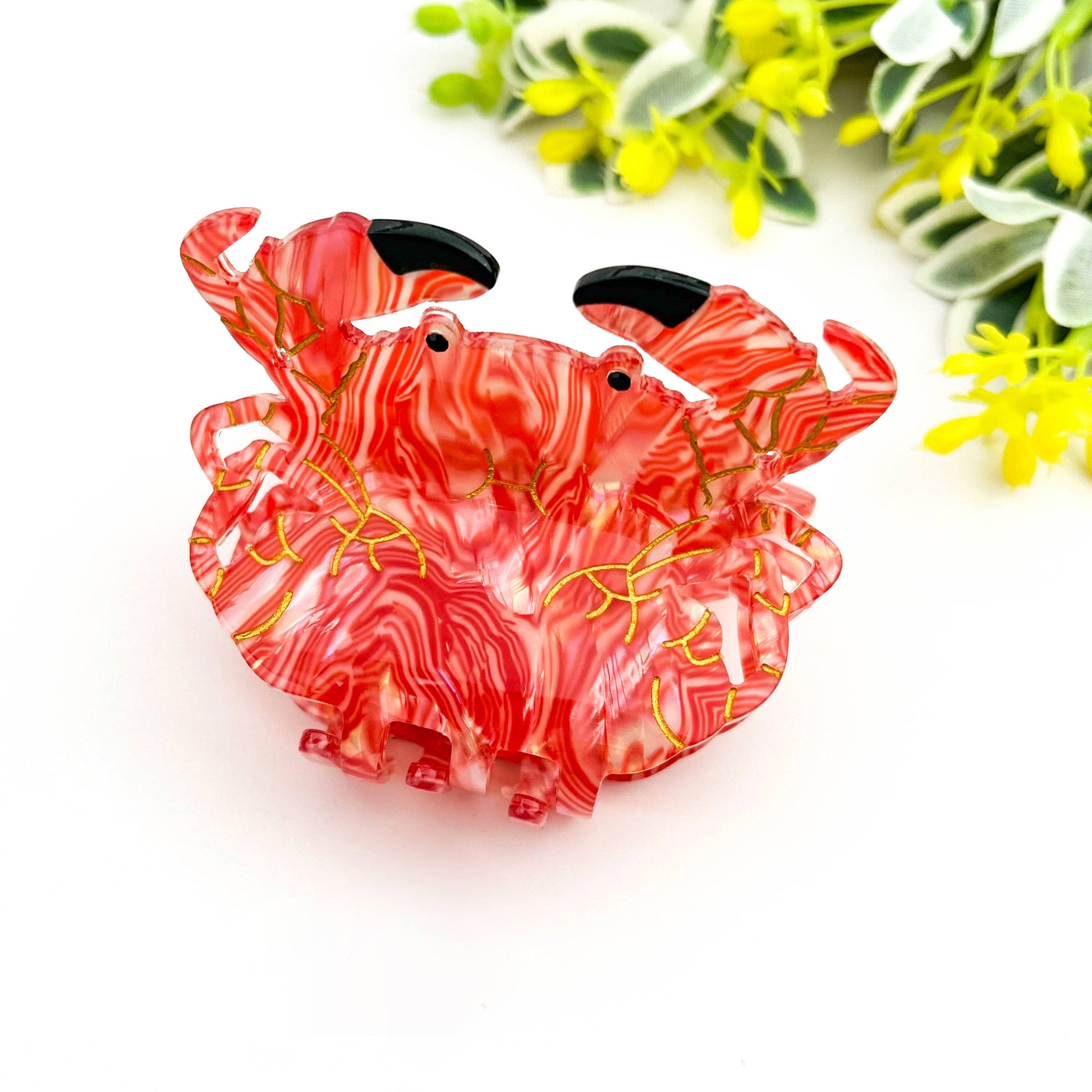 Cute Bread Crab Hair Claw Clip, Acetate Hair Clip - The Feral Market