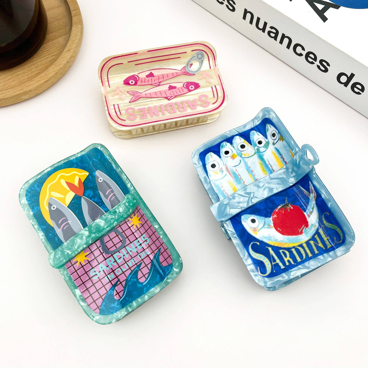 Sardine Can Hair Claw Clip, Creative Fish Tin Hair Clip - The Feral Market