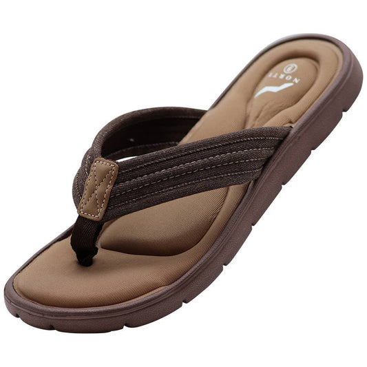 Norty MENS 13-15 MEM FOAM SANDAL BROWN