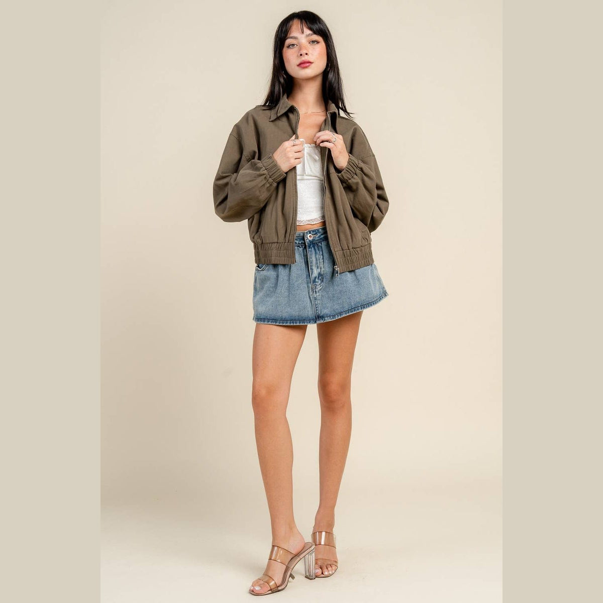 Oversized Ripper Twill Jacket - The Feral Market