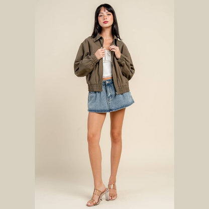 Oversized Ripper Twill Jacket - The Feral Market