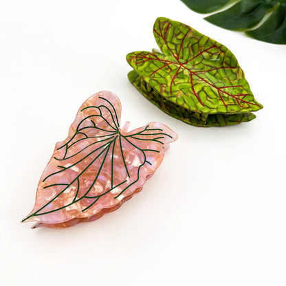 Lotus Leaf Hair Claw Clip, Elegant Acetate Leaf Hair Clip - The Feral Market