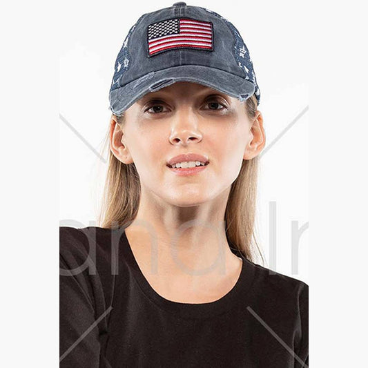 C.C American Flag Baseball Cap
