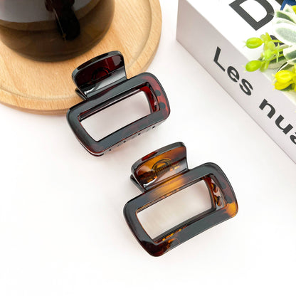 Square Thickened Hair Clip, Gradient Claw Clip