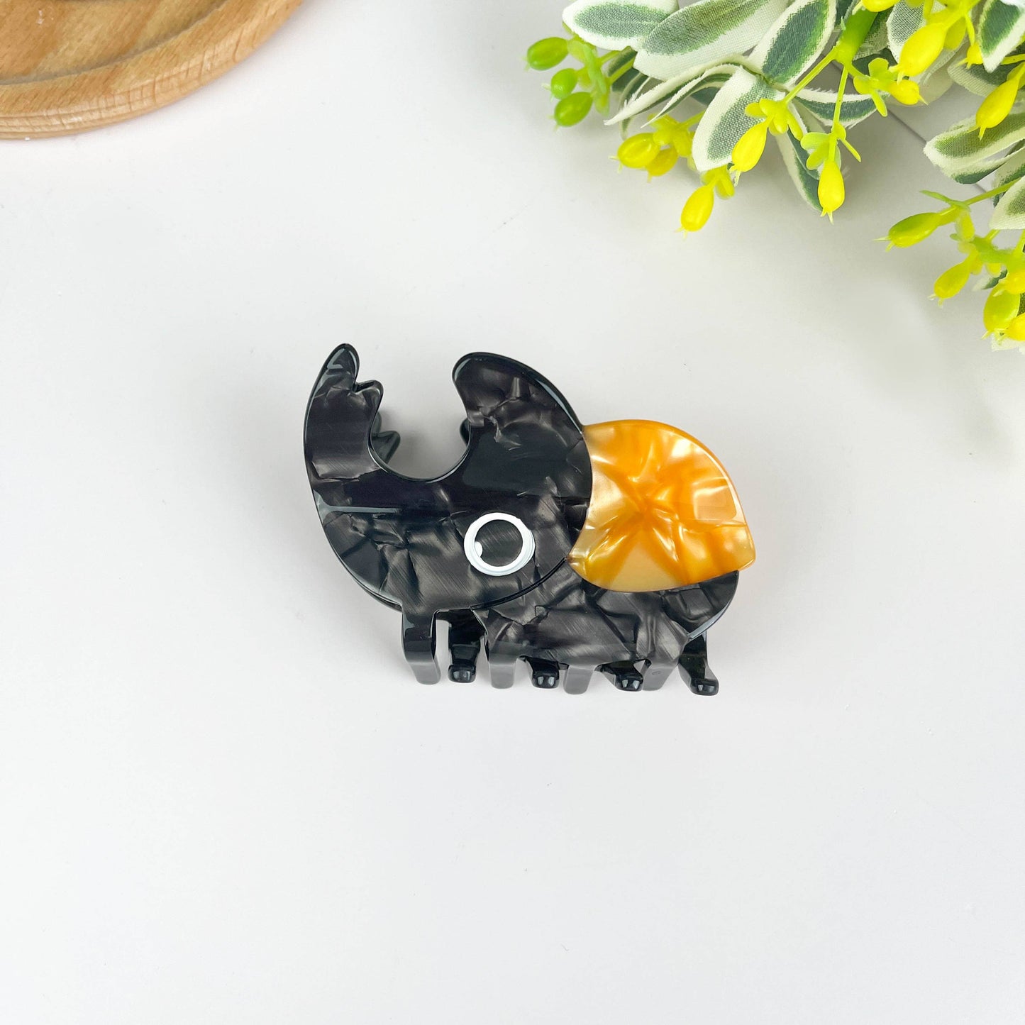 Beetle Acetate Claw Clip, Insect Hair Clip