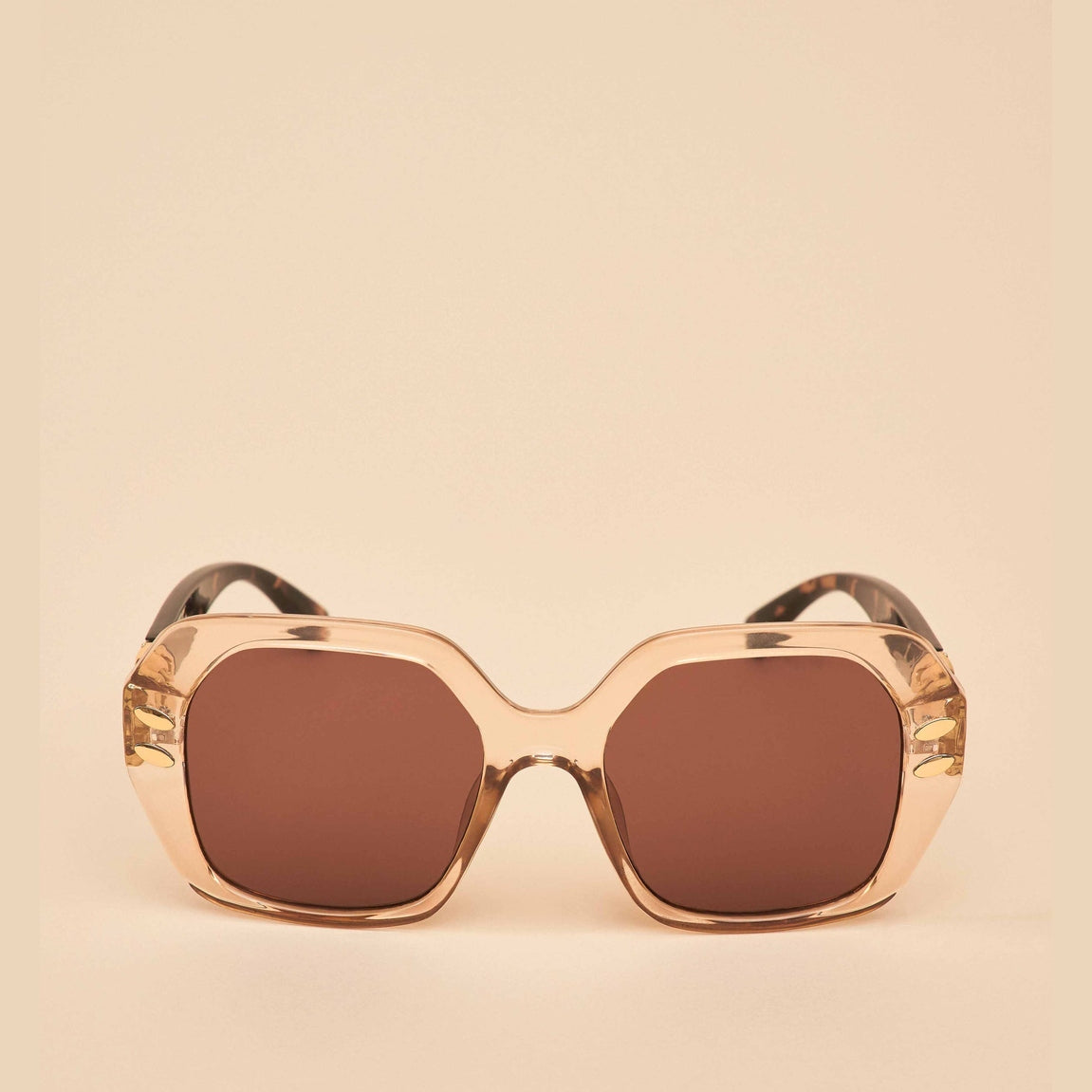 Luxe Rylee Sunglasses - Nude/Tortoiseshell