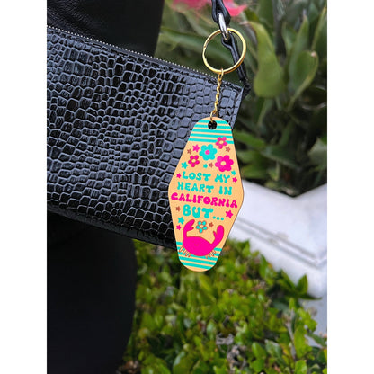 Lost My Heart In California Keychain