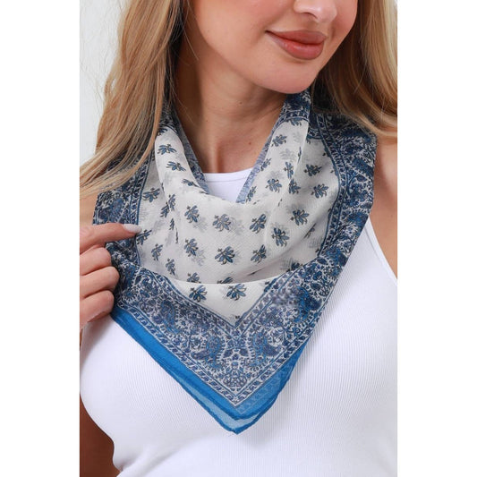 Color-Block Print Bandana – Lightweight & Versatile Fashion