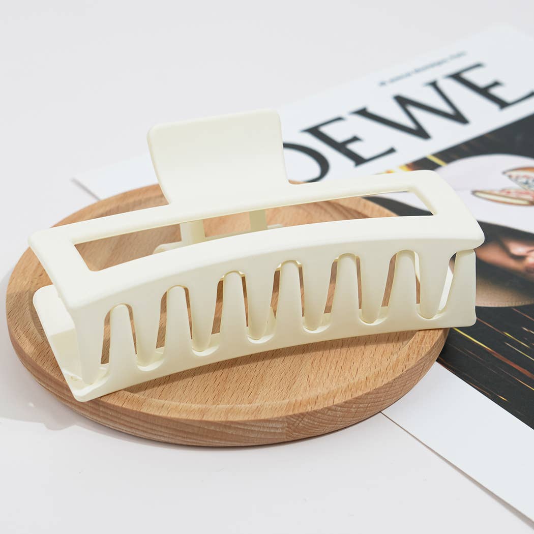 5.11'' Extra Large Matte Rectangle Hair Claw Clip