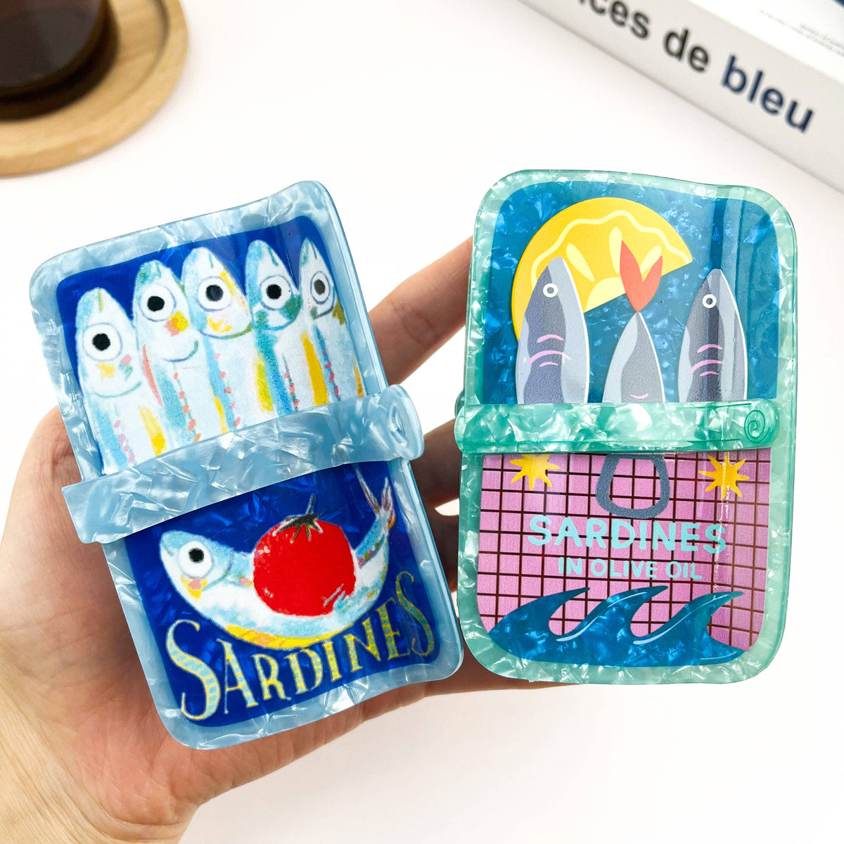 Sardine Can Hair Claw Clip, Creative Fish Tin Hair Clip - The Feral Market