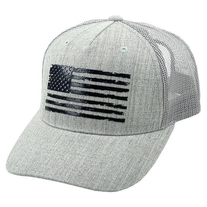 Flag Flat Uv Print Mesh Back American Flag Baseball Cap
