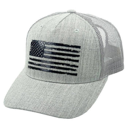 Flag Flat Uv Print Mesh Back American Flag Baseball Cap