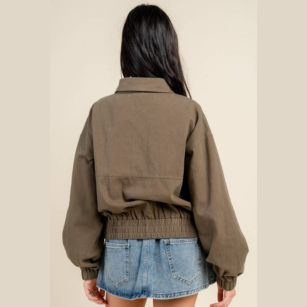 Oversized Ripper Twill Jacket - The Feral Market