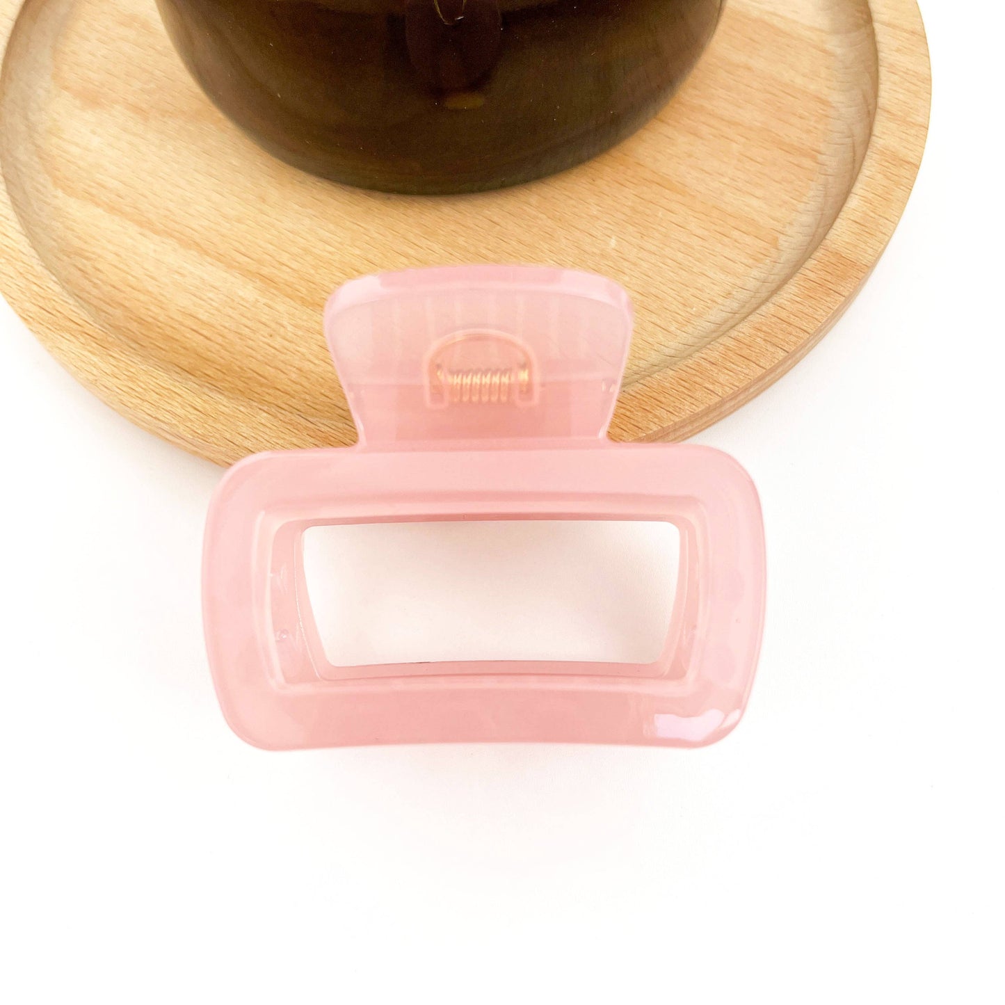 Square Thickened Hair Clip, Light Color Claw Clip - The Feral Market