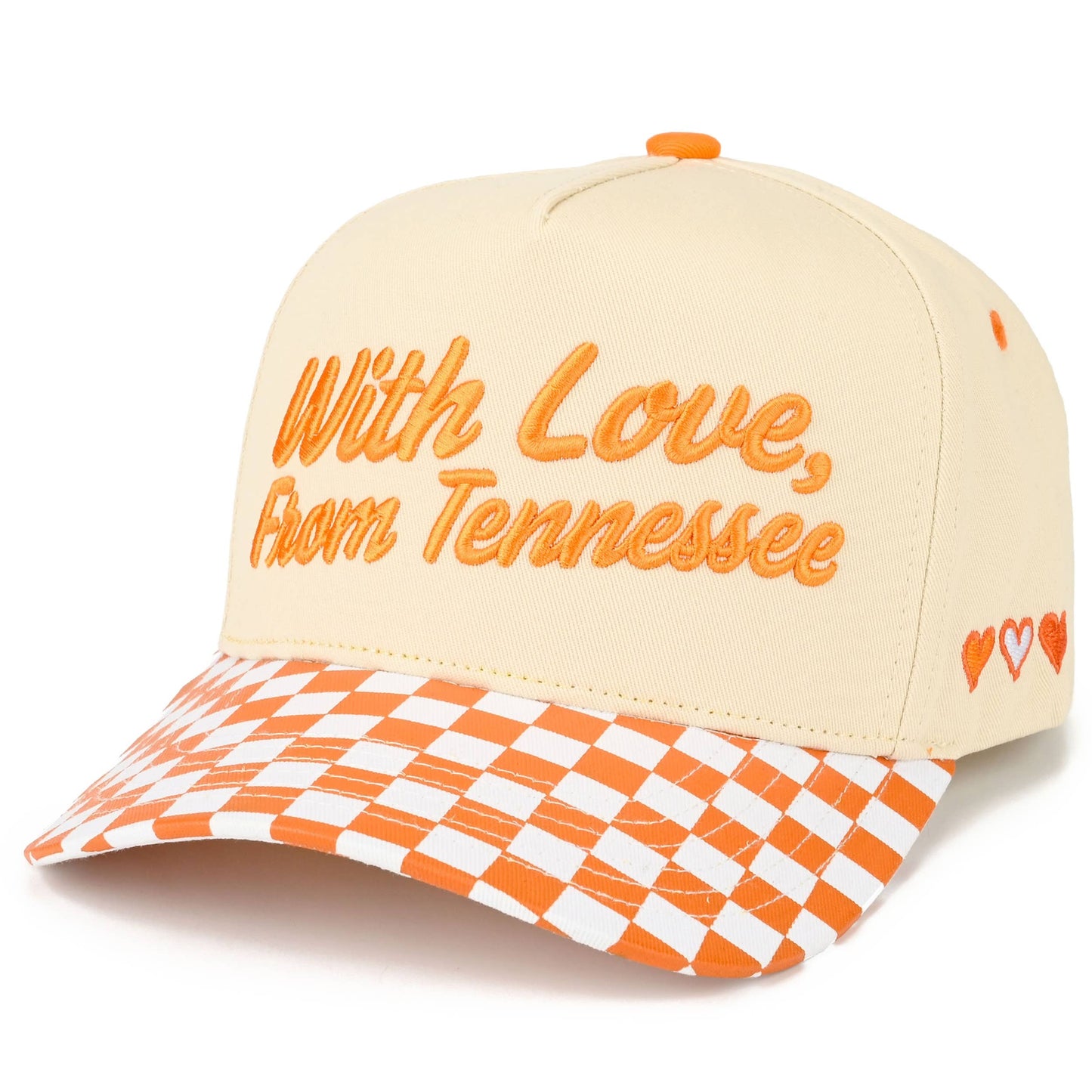 C.C WITH LOVE FROM 'State' Letter on Two Tone Trucker Hat