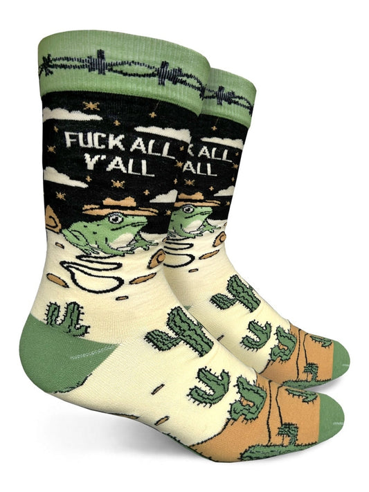 Fuck All Y'all Mens Crew Socks