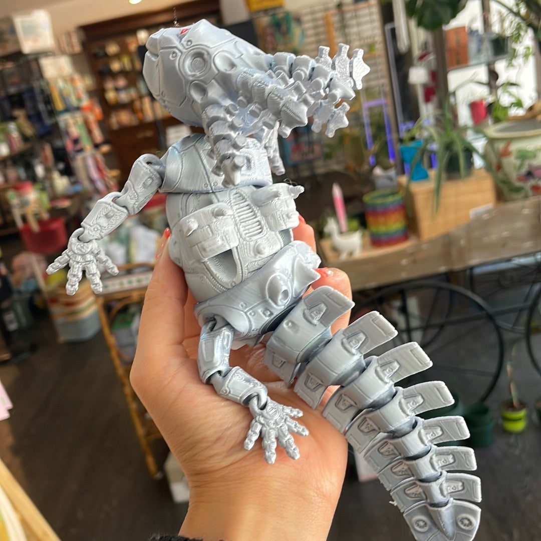 3D Printed Robo Axolotl *Silver*