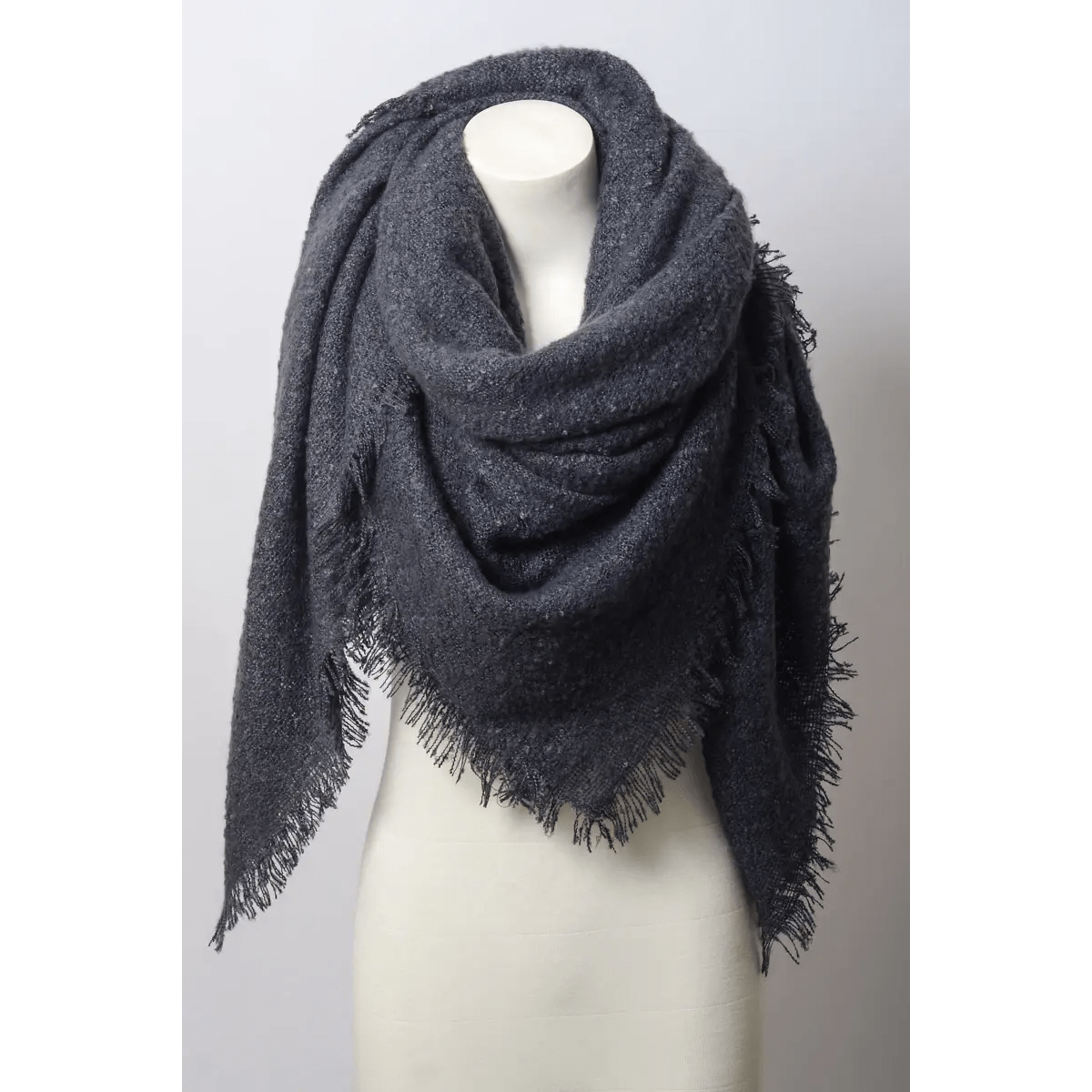 Solid Marl Woven Blanket Scarf - The Feral Market